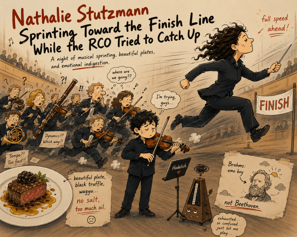 Nathalie Stutzmann Sprinting Toward the Finish Line While the RCO Tried to Catch&nbsp;Up